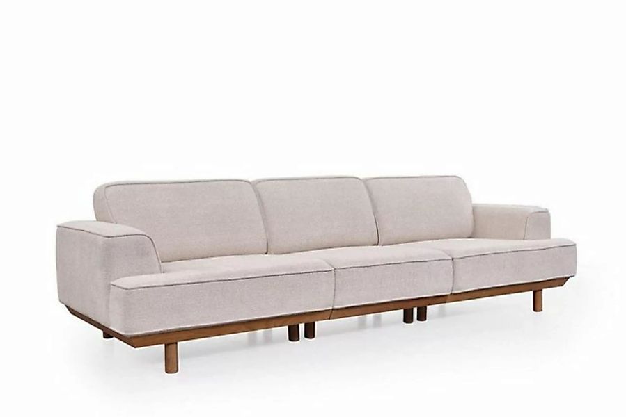 JVmoebel Sofa Weißes Polstersofa Wohnzimmer 3-Sitzer Luxuriöse Couch Design günstig online kaufen