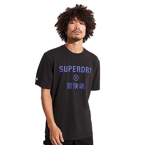 Superdry Code Corporate Logo Kurzärmeliges T-shirt XL Black günstig online kaufen