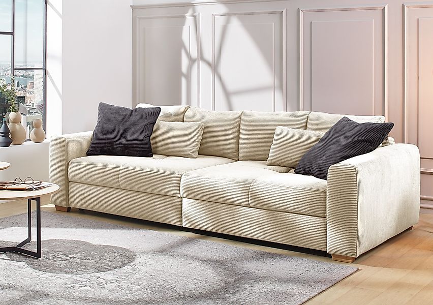 Jockenhöfer Gruppe Big-Sofa "Maxi", Federkernpolsterung, inklusive 8 Kissen günstig online kaufen