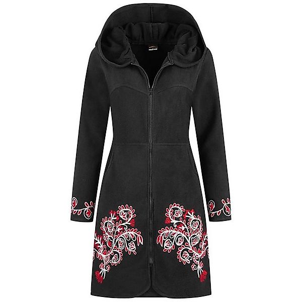 KUNST UND MAGIE Fleecejacke KUNST UND MAGIE Damen Mantel Fleece Kurzmantel günstig online kaufen