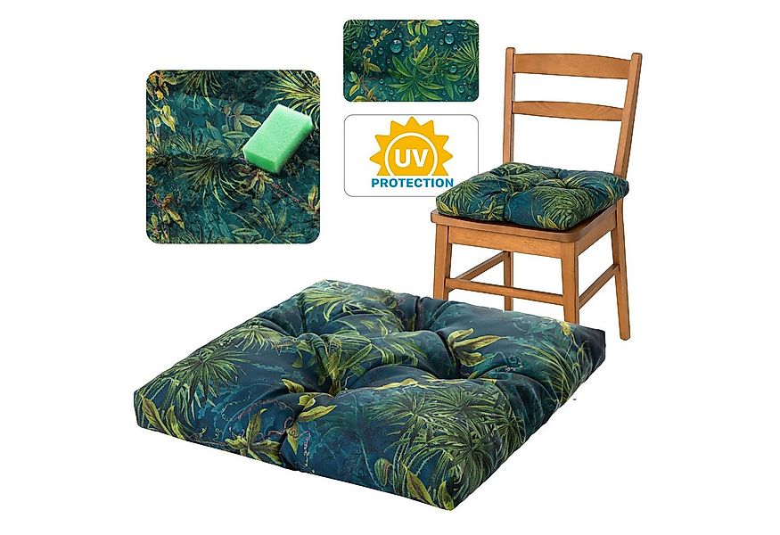 Bjird Stuhlkissen 45x45 cm - Wasserdichtes Gartenkissen für Stühle & Sessel günstig online kaufen
