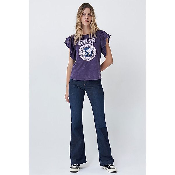 Salsa Jeans 125405-613 / Branding Rock Kurzarm T-shirt S Pink günstig online kaufen