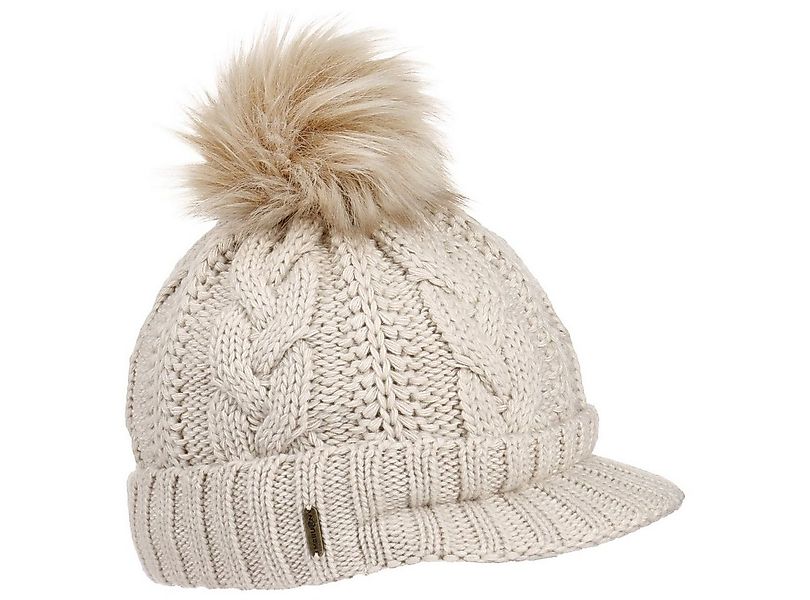 McBurn Bommelmütze (1-St) Beanie mit Schirm, Made in Italy günstig online kaufen