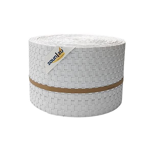 zaunzu Sichtschutzstreifen Rattan PE für Doppelstabmatten Anthrazit 26m, (1 günstig online kaufen