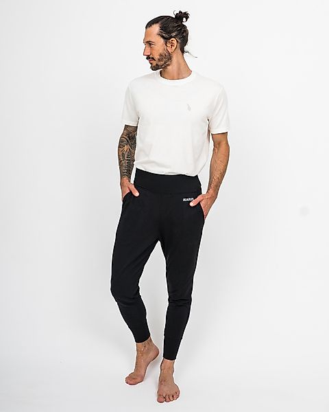 Yoga Outfit Black & White | Ikarus Hose + T-shirt günstig online kaufen