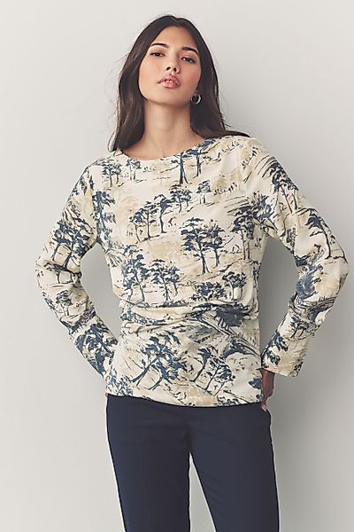 Next Langarmbluse Langärmelige Bluse mit Rüschendetails günstig online kaufen