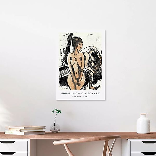 Poster / Leinwandbild - Zwei Frauen Von Ernst Ludwig Kirchner günstig online kaufen