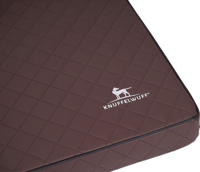 Knuffelwuff Hundematte Juna Orthopädisch Kunstleder XXL 110x66cm Braun günstig online kaufen