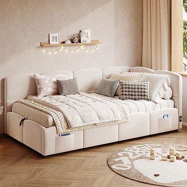 i@home Polsterbett Kinderbett,Einzelbett, Stauraumbett, Schlafsofa (mit günstig online kaufen