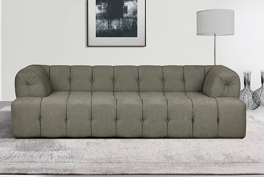 INOSIGN 3-Sitzer APERIRE B/T/H: 225/100/77 cm, mit moderner aufwändiger Ste günstig online kaufen