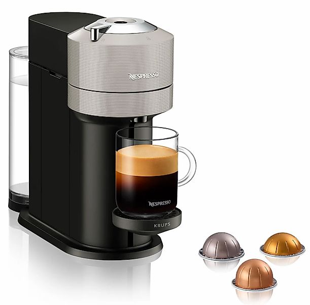 Nespresso Kapselmaschine "Vertuo Next Basic XN910B von Krups" 54 % aus recy günstig online kaufen