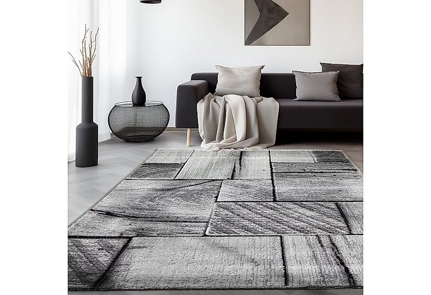 SIMPEX24 Designteppich 3D-Holz Design, Läufer, Höhe: 12 mm, Modern Kurzflor günstig online kaufen