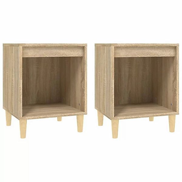 Vidaxl Nachttische 2 Stk. Sonoma-eiche 40x35x50 Cm günstig online kaufen