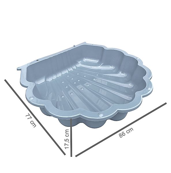 TikTakToo Sandkasten Wasser- und Sandmuschel, (1-tlg), optional mit Abdeckp günstig online kaufen