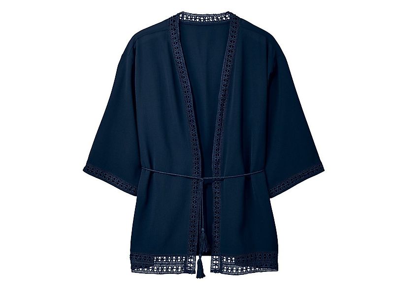 esmara Kimono Kimono kurzarm Sommer Oberteil, Polyester, Kordel, Crepe-Qual günstig online kaufen
