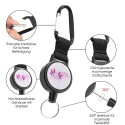 WEBBOMB Schlüsselanhänger Ausweis Jojo mit Stahlseil günstig online kaufen