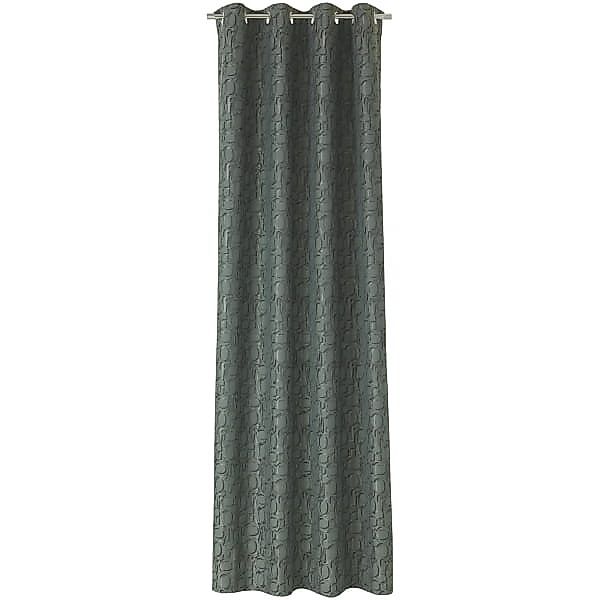 JOOP! Vorhang Gardine Ornament mit Ösen - Größe: 140x250 cm - Farbe: Agave günstig online kaufen