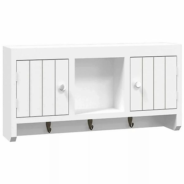 Vidaxl Schlüsselschrank Weiß 40x8,5x20 Cm Holzwerkstoff & Stahl günstig online kaufen