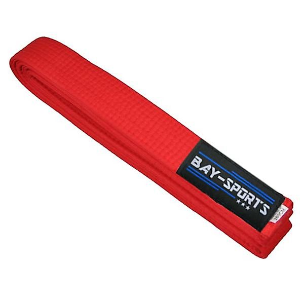 BAY-Sports Karateanzug Budogürtel Karategürtel Kampfsportgürtel rot günstig online kaufen