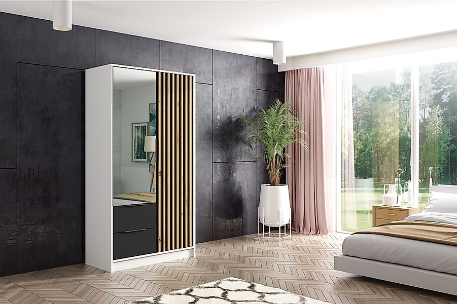 ALTDECOR Drehtürenschrank NERA (Kleiderschrank Garderobenschrank mit günstig online kaufen