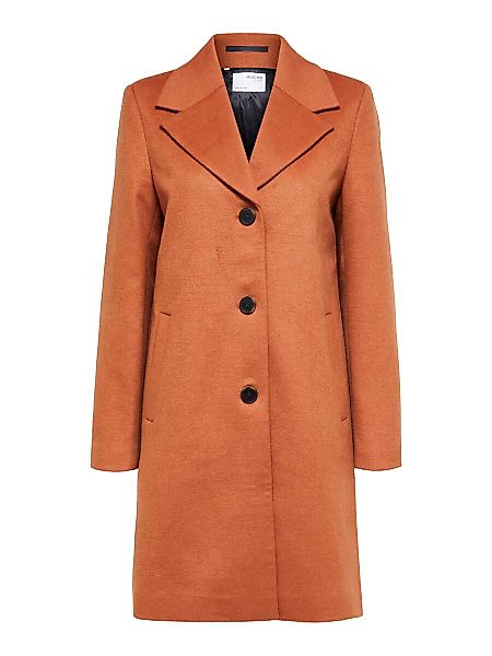 SELECTED Wollgemisch Mantel Damen Braun günstig online kaufen