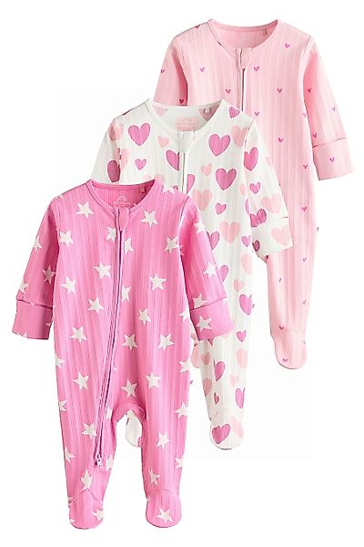 Next Schlafoverall Strampler Herz 100 % Baumwolle, günstig online kaufen