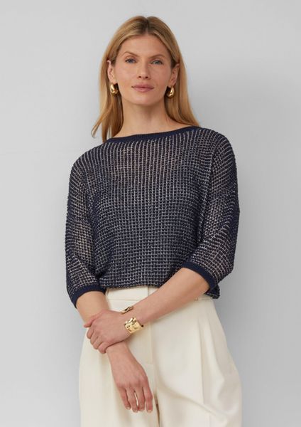 s.Oliver 3/4 Arm-Pullover Strickpullover Lockerer Strickpullover günstig online kaufen