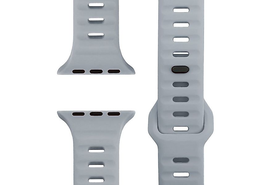 Nalia Smartwatch-Armband Apple Watch 49mm/46/45/44/42(Serie 1-3), Silikon E günstig online kaufen