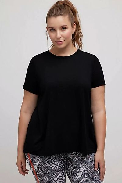 Ulla Popken Rundhalsshirt Shirt schnelltrocknend Rundhals Halbarm recycelt günstig online kaufen