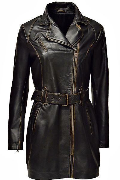 Zimmert Leather Ledermantel Una Reverskragen günstig online kaufen