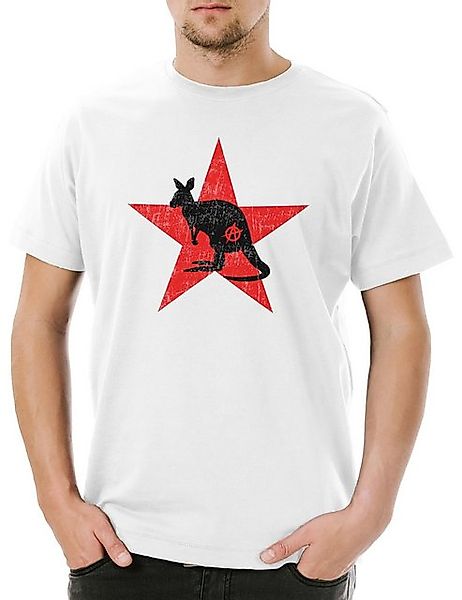 Urban Backwoods Print-Shirt Anarchy Kangaroo Herren T-Shirt Socialism Commu günstig online kaufen