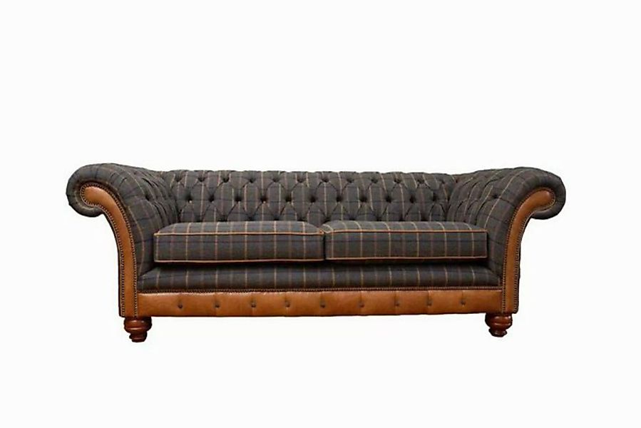 JVmoebel Chesterfield-Sofa 3-SITZER-SOFA, HANDGEFERTIGT AUS HANDGEWEBTER WO günstig online kaufen