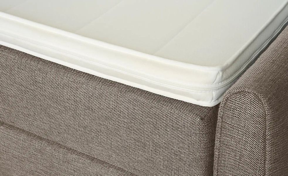 Boxspringbett mit Bettkasten und Topper Baron ¦ beige ¦ Maße (cm): B: 188 H günstig online kaufen