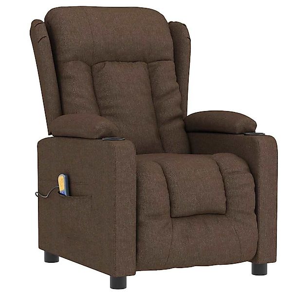vidaXL Massagesessel Massagesessel Braun Stoff (1-St) günstig online kaufen