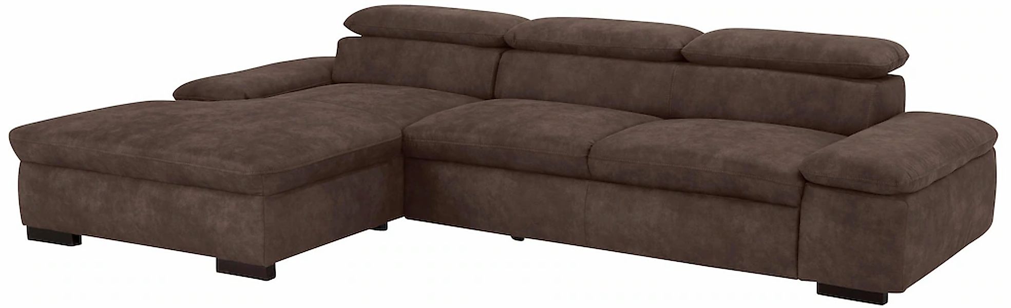 Home affaire Ecksofa "Alberto L-Form" mit Kopfteilverstellung, wahlweise mi günstig online kaufen