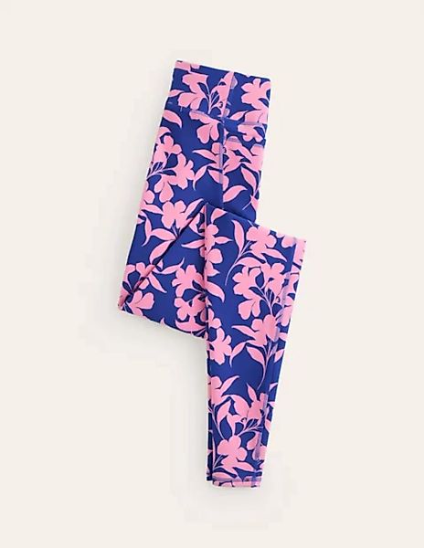 Leggings mit hohem Bund und Taschen Damen Boden, Rosa, Silhouette Blüte günstig online kaufen
