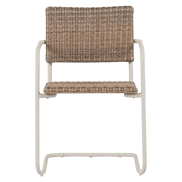 ebuy24 Camille Gartenstuhl Polyrattan Natur Grau günstig online kaufen
