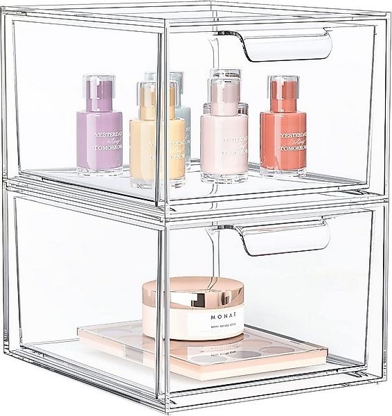 Refined Living Organizer 2er/4er/6er Set Stapelbare Acryl Make-up Organizer günstig online kaufen