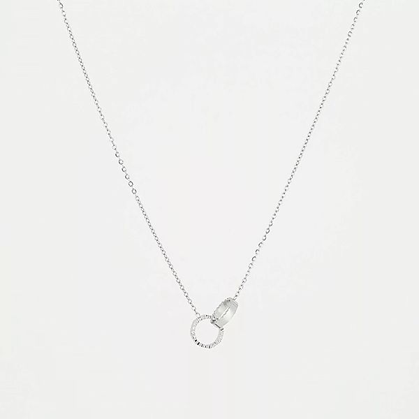 Zag Bijoux Halskette Ringe Steinchen Silber günstig online kaufen