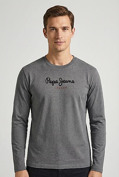 Pepe Jeans Langarmshirt "EGGO LONG N" aus reiner Baumwolle, Rundhals günstig online kaufen