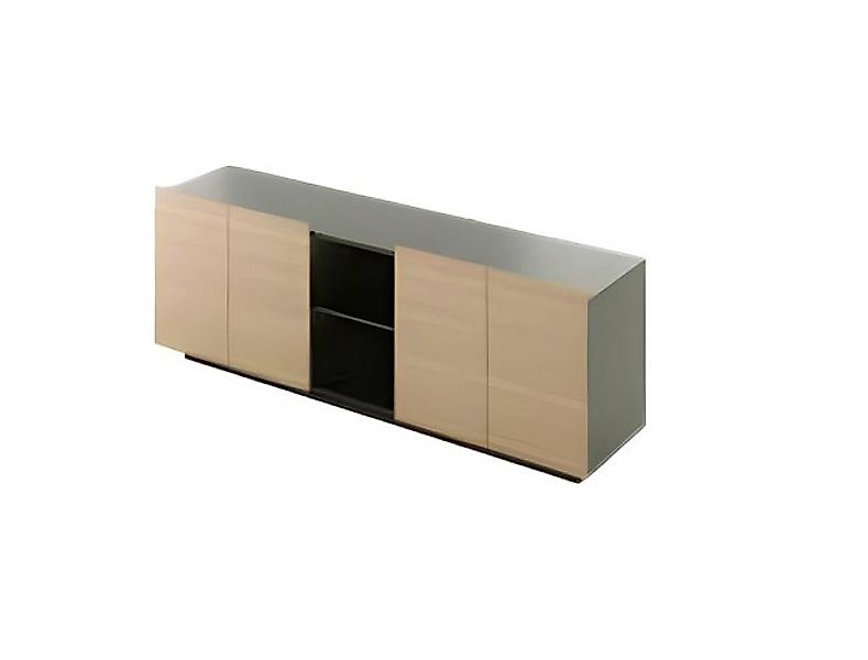 JVmoebel Aktenschrank Designer Aktenschrank Grau Braun Luxus Büromöbel Holz günstig online kaufen