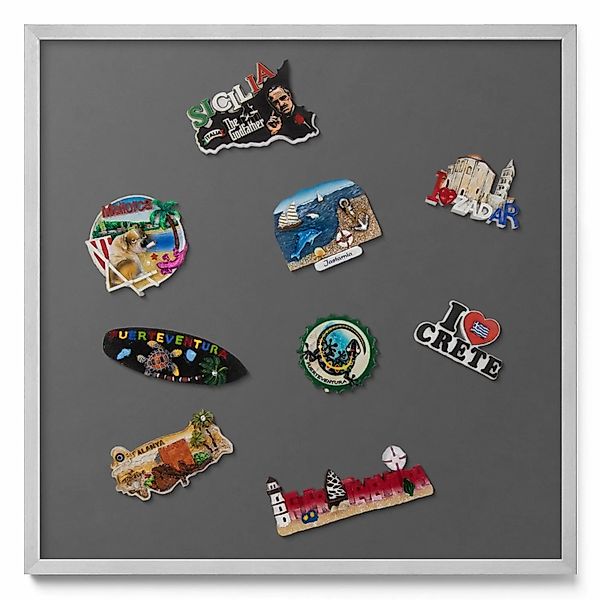 Tulup Magnettafel Magnettafel aus Metall für Souvenirs Farbe Dunkelgrau 50x günstig online kaufen
