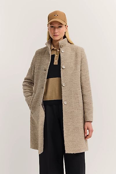 bugatti Wollmantel "Modern Fit" mit Flexcity Stretch und Stehkragen günstig online kaufen