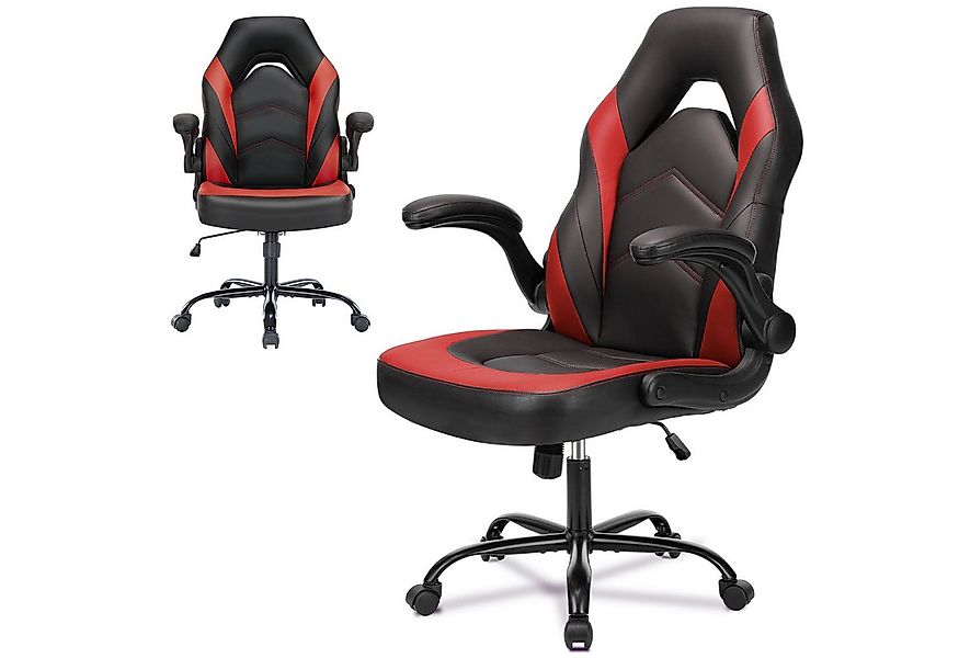 Refined Living Gaming-Stuhl Ergonomie Gaming chair Klappbare Armlehnen 360° günstig online kaufen