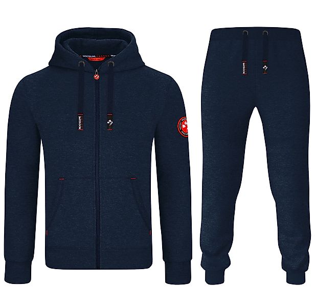 MOOSELINE Jogginganzug Herren Schwarz - rotes günstig online kaufen