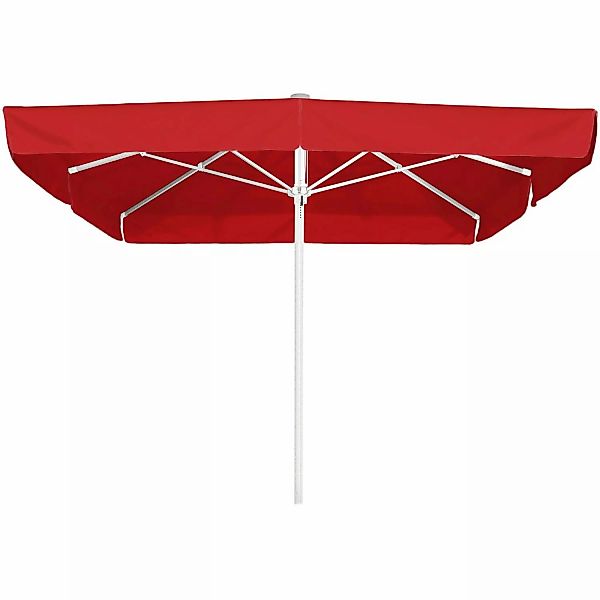Schneider Marktschirm Quadro 300 cm x  300 cm Rot mit Seilzugmechanik günstig online kaufen