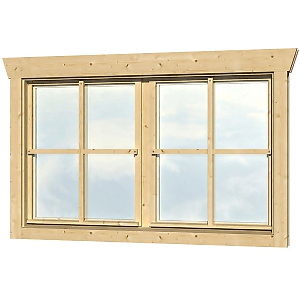 Skanholz Fenster "Doppelfenster", für 28 mm Gartenhäuser günstig online kaufen