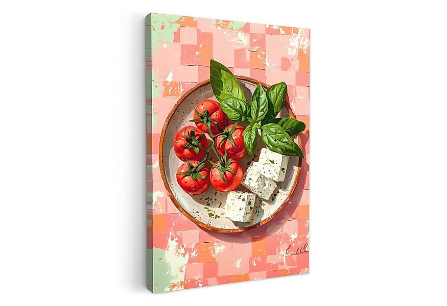 OneMillionCanvasses® Leinwandbild Salat - Tomaten - Sommer - Lebensmittel, günstig online kaufen
