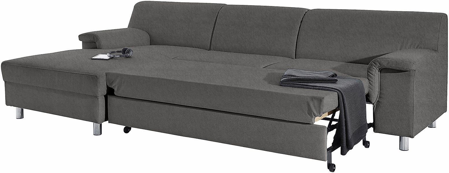 INOSIGN Ecksofa "Jamie, modern und elegant, Fußhöhe 9cm, L-Form,", wahlweis günstig online kaufen