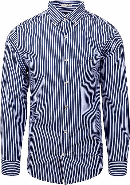 Gant Freizeithemd Stripe Blau - Größe 3XL günstig online kaufen